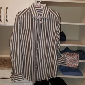 Robert Graham Mens Dress Shirt (L 16.5)